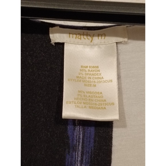 Matty M V-Neck Maxi Dress Size M Rayon Sleeveless Tie Dye Wrap Tank Resort Boho - Picture 5 of 7